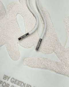 เสื้อฮู้ดผ้าคอตตอนผ้ากำมะหยี่ปักลายสำหรับผู้ชายโอเวอร์ไซส์ - Product Image 4