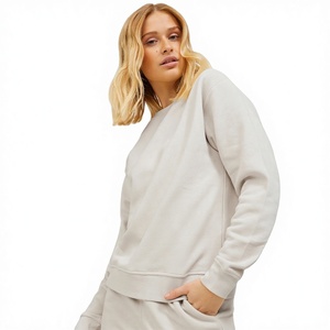 Camisetas de cuello redondo para mujer, camisas de lana de manga larga hechas a medida de alta calidad con marca privada y diseño - Product Image 1