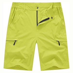 Bermudas de patrón sólido de calidad superior para hombre, pantalones cortos de gimnasio informales de moda de última moda con cordón de punta de metal teñido liso - Product Image 4