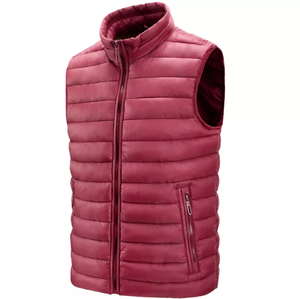 Chaleco Acolchado Unisex de Invierno, Estilo Urbano, OEM, con Estampado de Letras, Deportivo, Cuello Alto, Sin Mangas, Tejido, Ajustado - Product Image 4