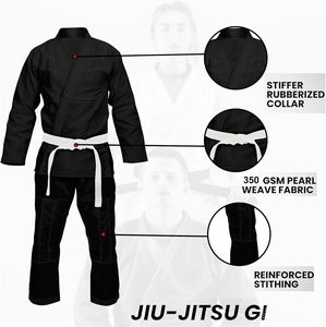 Uniforme de Jiu Jitsu Brasileño Personalizable para Hombre, Adulto, Unisex, 100% Algodón Elástico, Secado Rápido, Kimono Resistente - Product Image 2