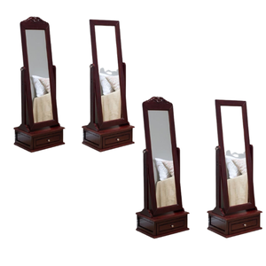 Espejo de pared de pie de longitud completa enmarcado de alta calidad, espejos de tocador, marco de madera, precio al por mayor de Indonesia - Product Image 2