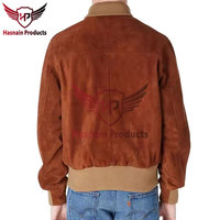Chaqueta de Motero de Gamuza de Invierno de Lujo, Resistente al Viento, Transpirable, con Artesanía Exquisita para la Moda Masculina