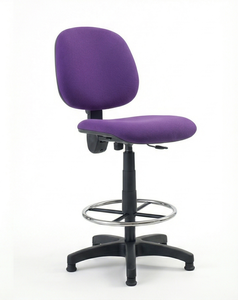 Hot Sale Eco Modern Drafting <b>Stool</b> Gas Lift Swivel Footrest Ring Fabric Upholstered ARSU Star Base Steel Hospital School Office - Product Image 5