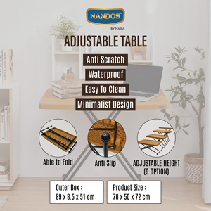 Adjustable and multipurpose <b>plastic</b> <b>table</b> suitable for both indoor and <b>outdoor</b> use - Product Image 2
