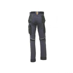 Pantalones de trabajo de tela de color gris asfáltico del mundo de la moda, hechos de tela de U-4 - Product Image 5