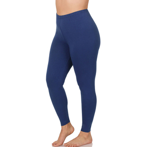 Leggings de Cintura Alta para Mujer, Hechos a Medida al por Mayor, Spandex/Poliéster Elástico, Antibacterianos, Sin Costuras, Pantalones de Yoga Sólidos - Product Image 1