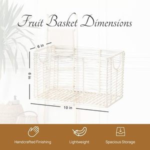 Meilleure vente de corbeille à fruits en fer simple pour un usage quotidien combinant durabilité pratique et style de cuisine attrayant - Product Image 4