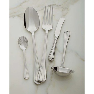Silver Mirror Polished Thick Modern Handle Cutlery Stainless Steel Knife Fork Promotional Gift Hotel Supplies Cutlery - Product Image 2