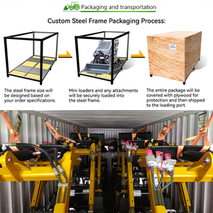 Mini Pala Cingolata o Gommata 4x4 da Fattoria ad Alto Flusso di Grande Successo dalla Cina, Mini Pala Gommata con Motore Diesel - Product Image 6