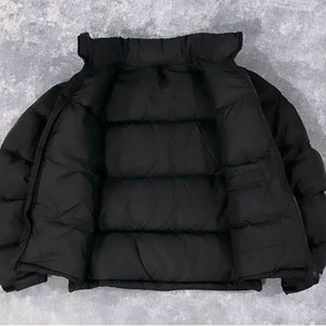 Veste bomber matelassée en tissu de laine pour homme grande taille, style vintage, patchwork de dessins animés, rembourrage en coton, imperméable, réversible - Product Image 2