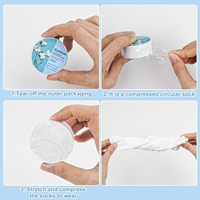 Chaussettes athlétiques basses personnalisées pour hommes, en coton blanc, anti-humidité, pour l'été et le printemps, idéales pour l'hôtel et les voyages, chaussettes compressées jetables