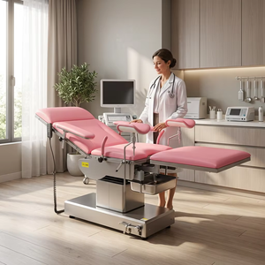 Mesa de Operaciones Ginecológicas Eléctrica Extensible Lateral CH-T600, Cama de Partos Obstétrica, Mesa de Cirugía de Acero Inoxidable para Quirófano - Product Image 1