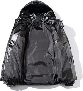 Vêtements d'extérieur surdimensionnés d'hiver chauds et personnalisés pour hommes, veste en duvet à bulles pour hommes, vente en gros - Product Image 3