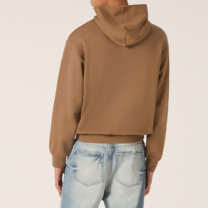 Sweat à capuche personnalisé épais Boxy Fit 500 Gsm vierge surdimensionné épais 100% coton unisexe sans ficelle à double couche - Product Image 4