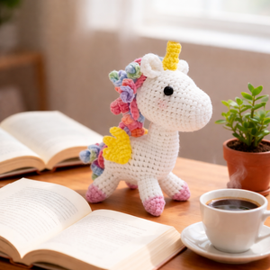 Kit de Ganchillo para Hacer <span class=keywords><strong>Muñecos</strong></span> de Unicornio <span class=keywords><strong>Amigurumi</strong></span>, Venta al por Mayor de Kits de Ganchillo para <span class=keywords><strong>Principiantes</strong></span> con Hilo de Algodón, OEM/ODM - Product Image 6