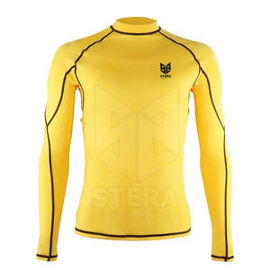 Haute qualité hommes 100% coton Rash Guard Gym Fitness Wear avec protection solaire pour adultes - Product Image 1