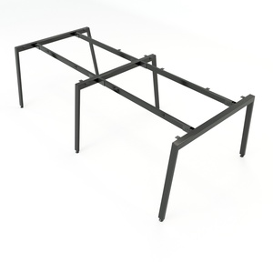 SFAT122 - Table industrielle en fer 4 places 25x50mm, modèle d'assemblage de style A 2 - Product Image 1
