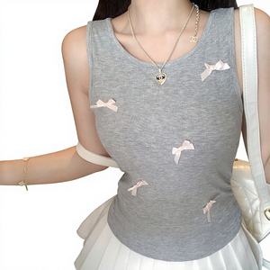 Top Halter de Algodón Transpirable de Alta Calidad, Estilo Náutico, Cuello Halter, 180g, Largo Regular, para Mujer - Product Image 2