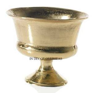 Antiguo diseñador de lujo Color plata brillante pulido mejor calidad Metal hecho boda centro de mesa decoración trompeta jarrón suministro - Product Image 4