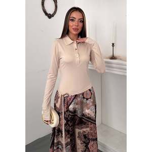 Robe Tulum Asymétrique Beige - Beige - Product Image 3
