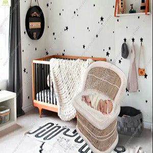 Cuna de bambú clásica y moderna, ecológica, portátil, ligera, para interiores, para fotografía de recién nacidos, silla, cama de juegos, dormitorio - Product Image 2