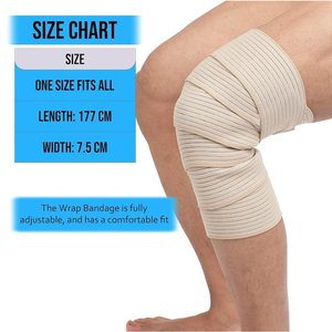 Bande de Soutien pour le Genou, la Jambe ou le Bras, Bande Élastique Ajustable pour Soulager la Douleur, pour la Récupération des Blessures et les Sports - Product Image 3