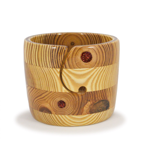 Cuenco de almacenamiento de hilo de madera de alta demanda con diseño increíble pulido marrón Artículo de uso de punto a un precio razonable - Product Image 5