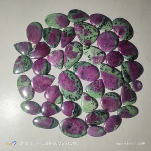 Zoisite turquoise naturelle faite à la main, forme mixte, effet optique étoile violette pour la fabrication de bijoux, fournisseur en gros - Product Image 3