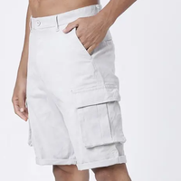 Shorts Cargo Tactiques d'Été pour Hommes, 100% Coton Respirant, Taille Haute avec Cordon de Serrage, Écologiques, Décontractés et Sportifs