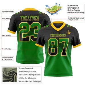 Camiseta de Fútbol Americano para Adultos con Diseño de Bandera Personalizado, Textura de Malla, Secado Rápido, Transpirable, Ajuste Atlético para Entrenamiento - Product Image 4