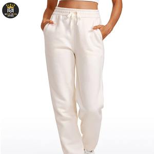 Pantalons de jogging d'hiver pour femmes, de haute qualité, 100% coton, style décontracté, style sport, pantalon droit, logo personnalisé, respirant - Product Image 1