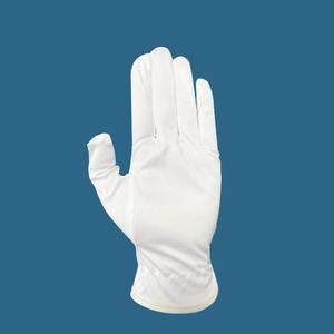 Venta al por mayor de tamaño personalizado transpirable y cómodo algodón blanco Iglesia bordado masónico masón guantes - Product Image 6
