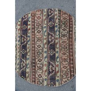 Tapis traditionnel Beige Vintage turc 3.7X3.7 pieds Patchwork motif laine matériel Latex support pour décorations de salon 4m - Product Image 5