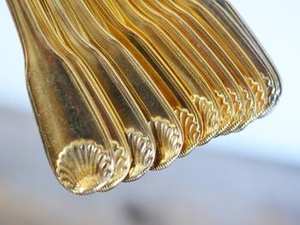 Ensembles de fourchettes élégantes en acier inoxydable doré, idéales pour les fêtes, les mariages, les restaurants, les cafés et l'usage domestique. Vente en gros depuis l'Inde. - Product Image 5