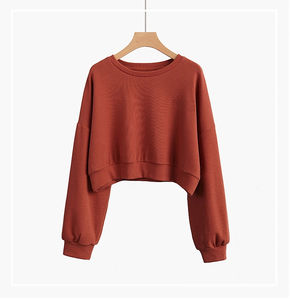 เสื้อฮู้ดดี้ผู้หญิงสำหรับฤดูหนาว ผ้าโพลีเอสเตอร์/คอตตอน ระบายอากาศได้ดี คุณภาพสูง พิมพ์ลายได้ตามต้องการ แขนยาว กระเป๋าแบบเรียบ ไม่เป็นขุย ด้านหน้า - Product Image 2