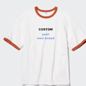 AIRism Surdimensionné Ringer 100% AIRism Coton Logo Personnalisé T-shirt - Product Image 6