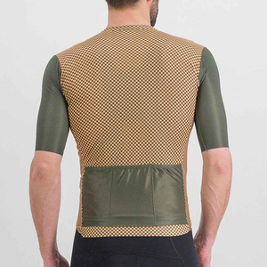 Fabriqué en usine en gros à bas prix Maillot de cyclisme à manches courtes Maillot de cyclisme en matériau respirant avec fermeture éclair sur le devant - Product Image 3