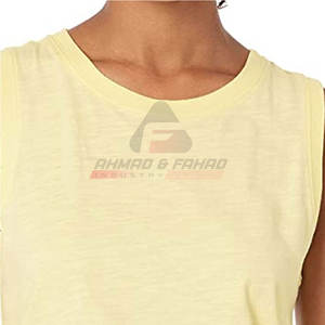 Camisetas sin mangas para mujer personalizadas con el último diseño, camisetas transpirables de estilo informal con logotipo a la venta - Product Image 5