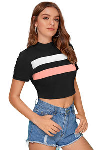 La última camiseta India exclusiva para mujer, Tops tejidos cómodos de moda, ropa regular, Tops cortos formales, apliques indios - Product Image 5