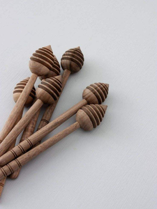 Newell - Palitos de Madera para Agitar Miel, con Logotipo Personalizado al por Mayor, 6 Pulgadas, Mini Tarro de Vidrio para Aceitunas, para Tarros Mason - Product Image 3