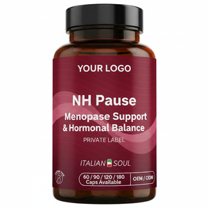 NH Pause, Suplemento Dietético de 60 Cápsulas y 400 mg, Apoyo para la Menopausia, Equilibrio Hormonal, Marca Privada OEM, RedMoringa Italia, Cuidado Íntimo - Product Image 2