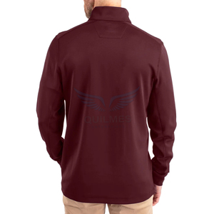 Pull léger pour homme Texas State Bobcats Logo personnalisé Vêtements de sport décontractés pour l'hiver Polyester extensible Veste à fermeture éclair quart - Product Image 2