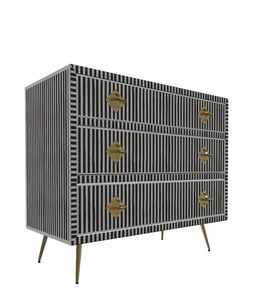 Cómoda de madera con incrustaciones de hueso de lujo, cómoda hecha a mano, sala de estar moderna, almacenamiento multifuncional, costo barato - Product Image 1