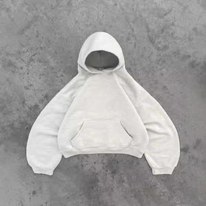 Nouveau sweat à capuche vierge personnalisé 100% coton avec fermeture éclair en polaire épaisse poids lourd surdimensionné Logo imprimé personnalisé sweats à capuche et sweat-shirts pour hommes - Product Image 1