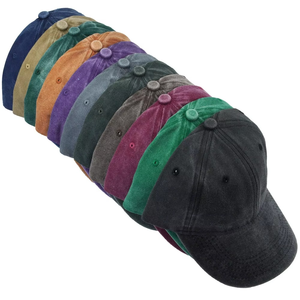 Custom Logo Plain Strapback <b>Vintage</b> Solid Cotton High Quality Embroidery Baseball <b>Caps</b> Outdoor Sports Wholesale - Product Image 4