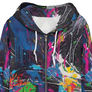 Sudadera con Capucha para Mujer, Estilo Hip Hop, Tejido de Felpa, Impresión por Sublimación de Primera Calidad, Personalizable en la Parte Delantera, Mezcla de Poliéster/Algodón - Product Image 6