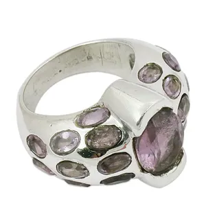 925 Silver Amethyst Gemstone <b>Women's</b> <b>Ring</b> Elegant Jewelry Gift <b>for</b> <b>Women</b> - Product Image 3
