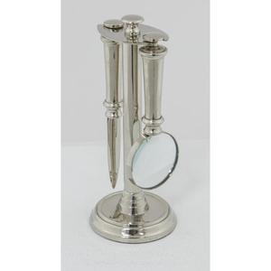 Loupe en laiton ouvre-lettre en laiton avec support accessoires de bureau Antique luxe articles nautiques décoration de Table - Product Image 5