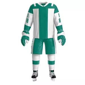 2025 Best-seller Uniforme de hockey sur glace pour hommes Vêtements de sport de haute qualité Ensembles de vente chaude avec sublimation personnalisée - Product Image 4